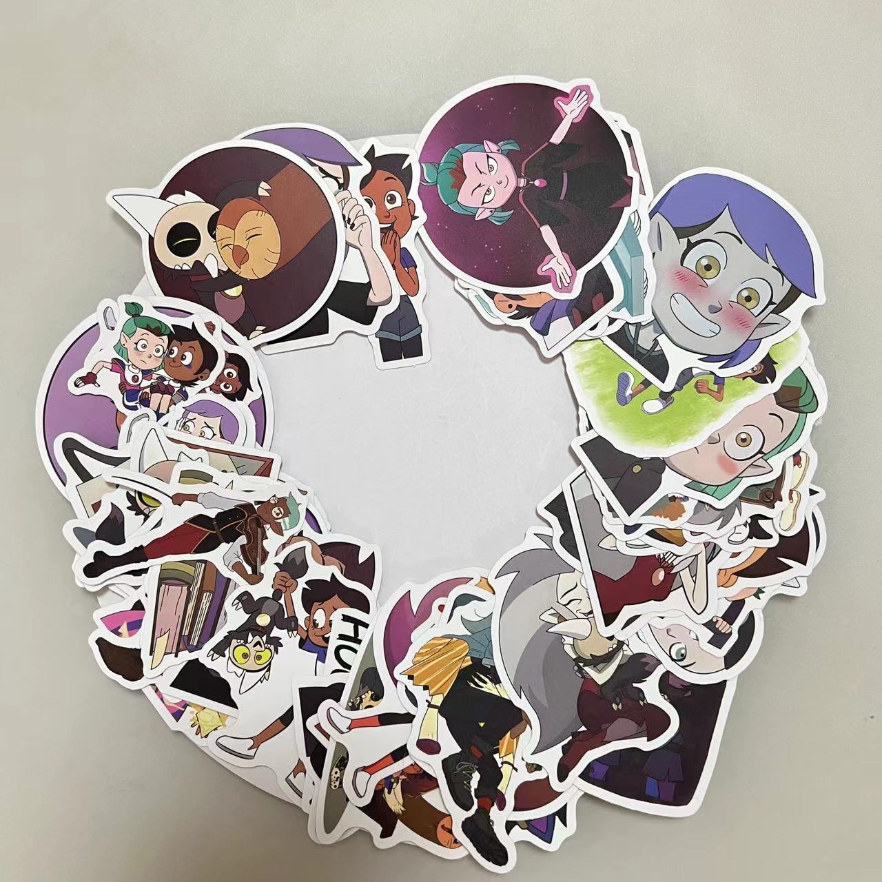 Cute Anime Owl House Stickers PVC Waterproof Animal Sticker For Woman For Kids Baby Girls Students Skateboard Car Hyederoflas For Young Children