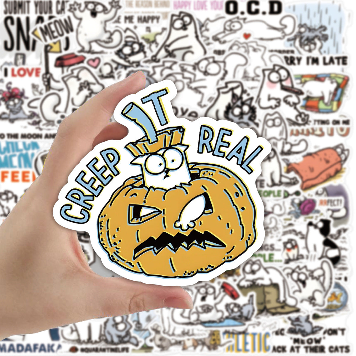 Cute Cartoon Simon's Cat Stickers