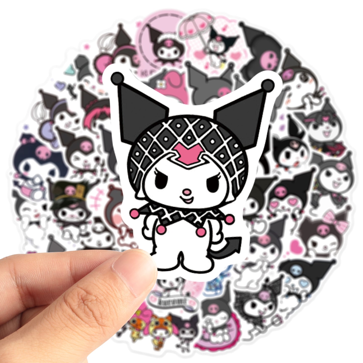 Cute Sanrio Animal Kuromi Style Stickers PVC Waterproof Anime Sticker For Woman For Kids Baby Girls Students Skateboard Car Hyederoflas For Young Children